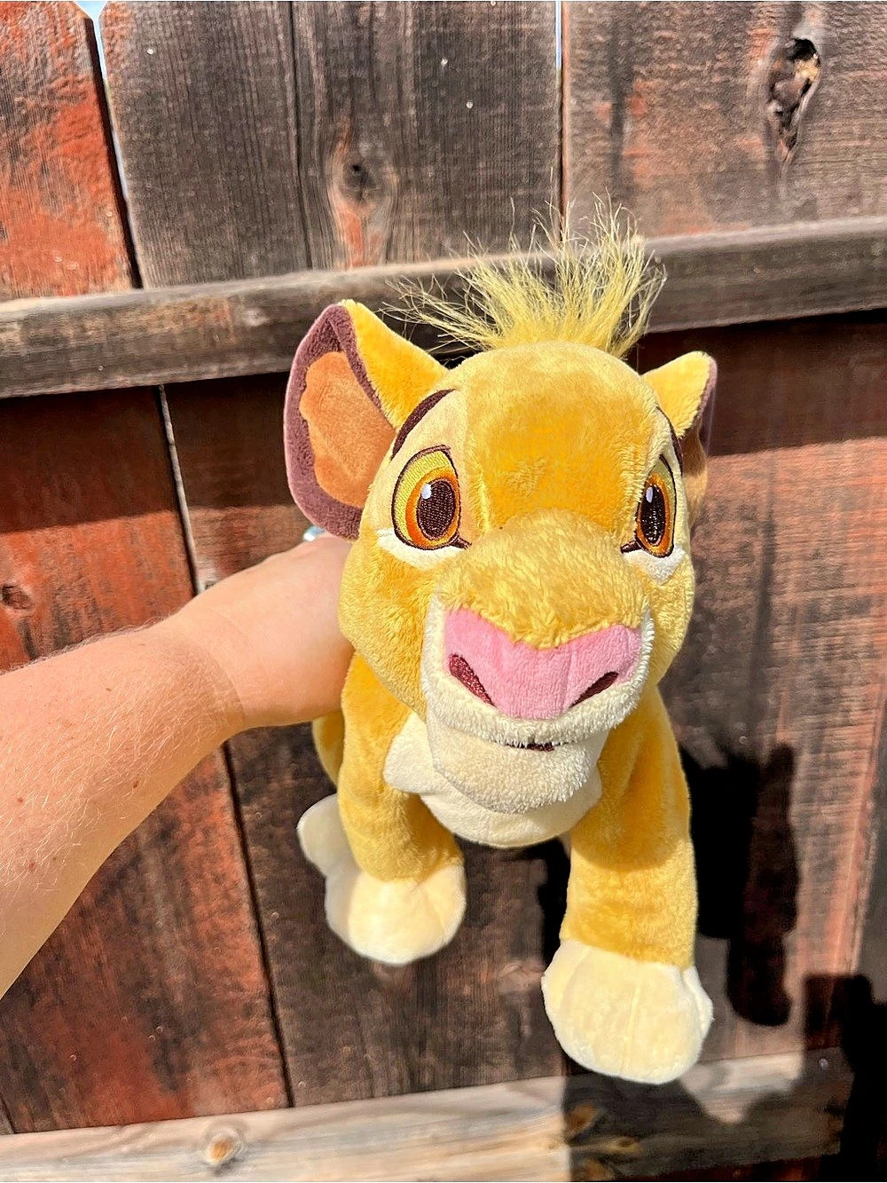 Disney Parks Simba Plush Lion Yellow